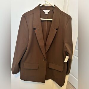 Classic Dark Brown Women's Blazer by Old Navy size XL